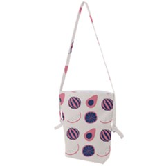 Fruits Halves Pattern Design Folding Shoulder Bag by Apen