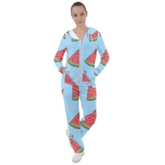 Watermelon Fruit Pattern Tropical Women s Tracksuit by Apen