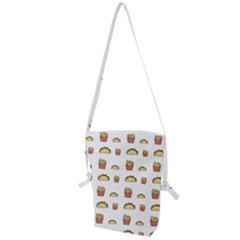 Fries Taco Pattern Fast Food Folding Shoulder Bag by Apen