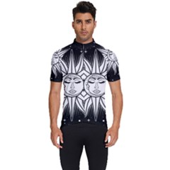 Sun Moon Star Universe Space Men s Short Sleeve Cycling Jersey by Ravend