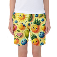 Fruits Fresh Sweet Pattern Women s Basketball Shorts by Ravend