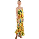 Fruits Fresh Sweet Pattern Cami Maxi Ruffle Chiffon Dress View1