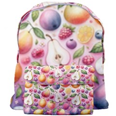 Fruits Apple Strawberry Raspberry Giant Full Print Backpack by Ravend