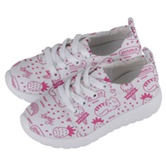 Cute Girly Seamless Pattern Kids  Lightweight Sports Shoes by Grandong