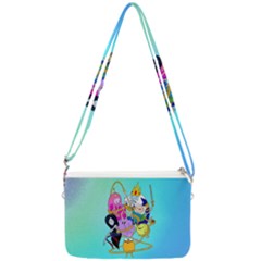 Adventure Time Cartoon Double Gusset Crossbody Bag by Sarkoni