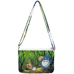 Anime My Neighbor Totoro Jungle Double Gusset Crossbody Bag by Sarkoni