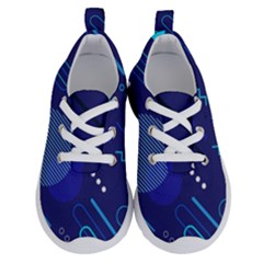 Classic Blue Background Abstract Style Running Shoes by Bedest