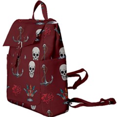 Tattoo Old School Background Pattern Buckle Everyday Backpack by Bedest