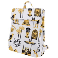 Egypt Symbols Decorative Icons Set Flap Top Backpack by Bedest