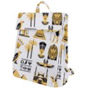 Egypt Symbols Decorative Icons Set Flap Top Backpack View1