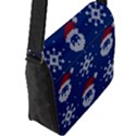 Santa Clauses Wallpaper Flap Closure Messenger Bag (L) View2