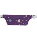 Space Travels Seamless Pattern Vector Cartoon Active Waist Bag View2