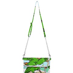 Parrot Hat Cartoon Captain Mini Crossbody Handbag by Sarkoni