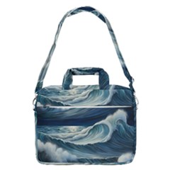 Waves Storm Sea Macbook Pro 16  Shoulder Laptop Bag by Bedest