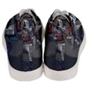 Illustration Astronaut Cosmonaut Paying Skateboard Sport Space With Astronaut Suit Men s Mid-Top Canvas Sneakers View4