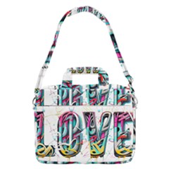 Graffiti Love Macbook Pro 16  Shoulder Laptop Bag by essentialimage