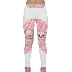 Paw Dog Pet Puppy Canine Cute Classic Yoga Leggings by Sarkoni