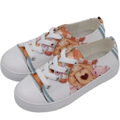 House Pet Animal Cute Kids  Low Top Canvas Sneakers by Sarkoni