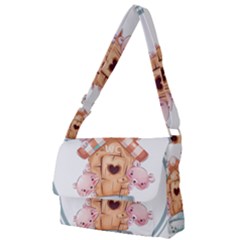 House Pet Animal Cute Full Print Messenger Bag (l) by Sarkoni