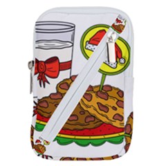 Milk Cookies Christmas Holidays Belt Pouch Bag (large)