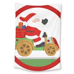 Christmas Santa Claus Large Tapestry by Sarkoni