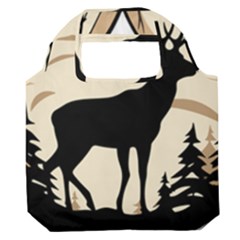 Deer Wildlife Premium Foldable Grocery Recycle Bag by Sarkoni