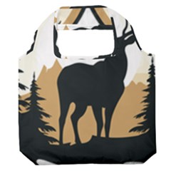 Deer Wildlife Nature Premium Foldable Grocery Recycle Bag by Sarkoni