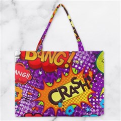 Crash Bang Adventure Time Art Boom Graffiti Zipper Medium Tote Bag by Bedest