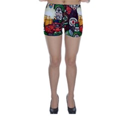 Graffiti Go Art Skinny Shorts by Bedest