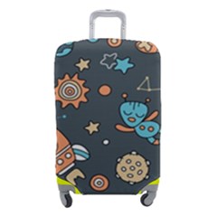 Space Seamless Pattern Art Luggage Cover (small) by Hannah976