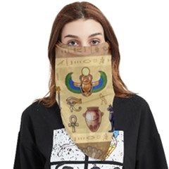 Egypt Horizontal Illustration Face Covering Bandana (triangle) by Hannah976