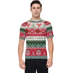 Ugly Sweater Merry Christmas  Men s Short Sleeve Rash Guard