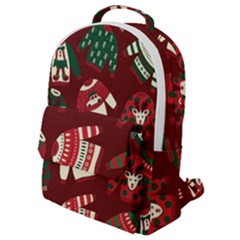 Ugly Sweater Wrapping Paper Flap Pocket Backpack (small) by artworkshop