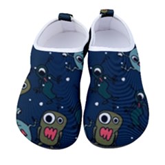 Monster Alien Pattern Seamless Background Women s Sock-style Water Shoes by Hannah976