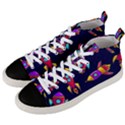 Space Patterns Men s Mid-Top Canvas Sneakers View2