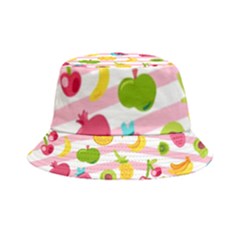 Tropical Fruits Berries Seamless Pattern Inside Out Bucket Hat by Ravend