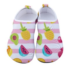 Tropical Fruits Berries Seamless Pattern Men s Sock-style Water Shoes by Ravend