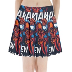 Make Devil Discovery  Pleated Mini Skirt by Saikumar