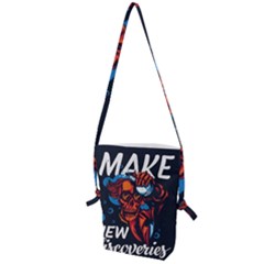 Make Devil Discovery  Folding Shoulder Bag by Saikumar