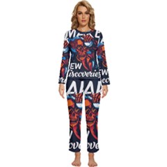 Make Devil Discovery  Womens  Long Sleeve Lightweight Pajamas Set by Saikumar