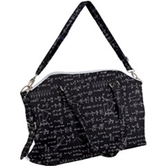 Math Equations Formulas Pattern Canvas Crossbody Bag by Ravend