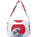 The Great Wave Of Kaiju Courier Bag View3