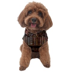 Old Bookshelf Orderly Antique Books Dog Sweater by Cendanart