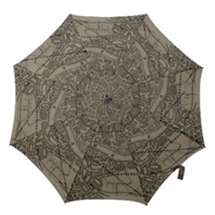 Vintage London Map Hook Handle Umbrellas (medium) by Cendanart