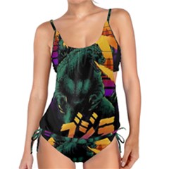 Godzilla Retrowave Tankini Set by Cendanart