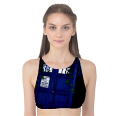 Stuck Tardis Beach Doctor Who Police Box Sci-fi Tank Bikini Top by Cendanart