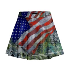 Usa United States Of America Images Independence Day Mini Flare Skirt by Ket1n9