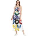 Racked Billiard Pool Balls Boho Sleeveless Summer Dress View1