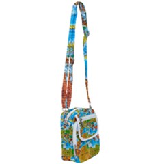 World Map Shoulder Strap Belt Bag by Ket1n9