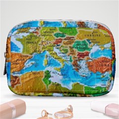 World Map Make Up Pouch (small) by Ket1n9